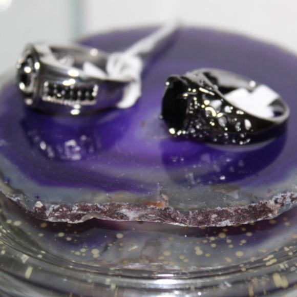 ⭐️FINAL SALE ITEM⭐️Bundle of Men's Black Sapphire Rings - Picture 4 of 7